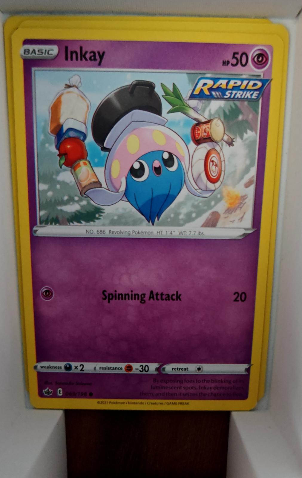 Inkay - 069/198 - - CHILLING REIGN - Pokemon - Common | AA57-3