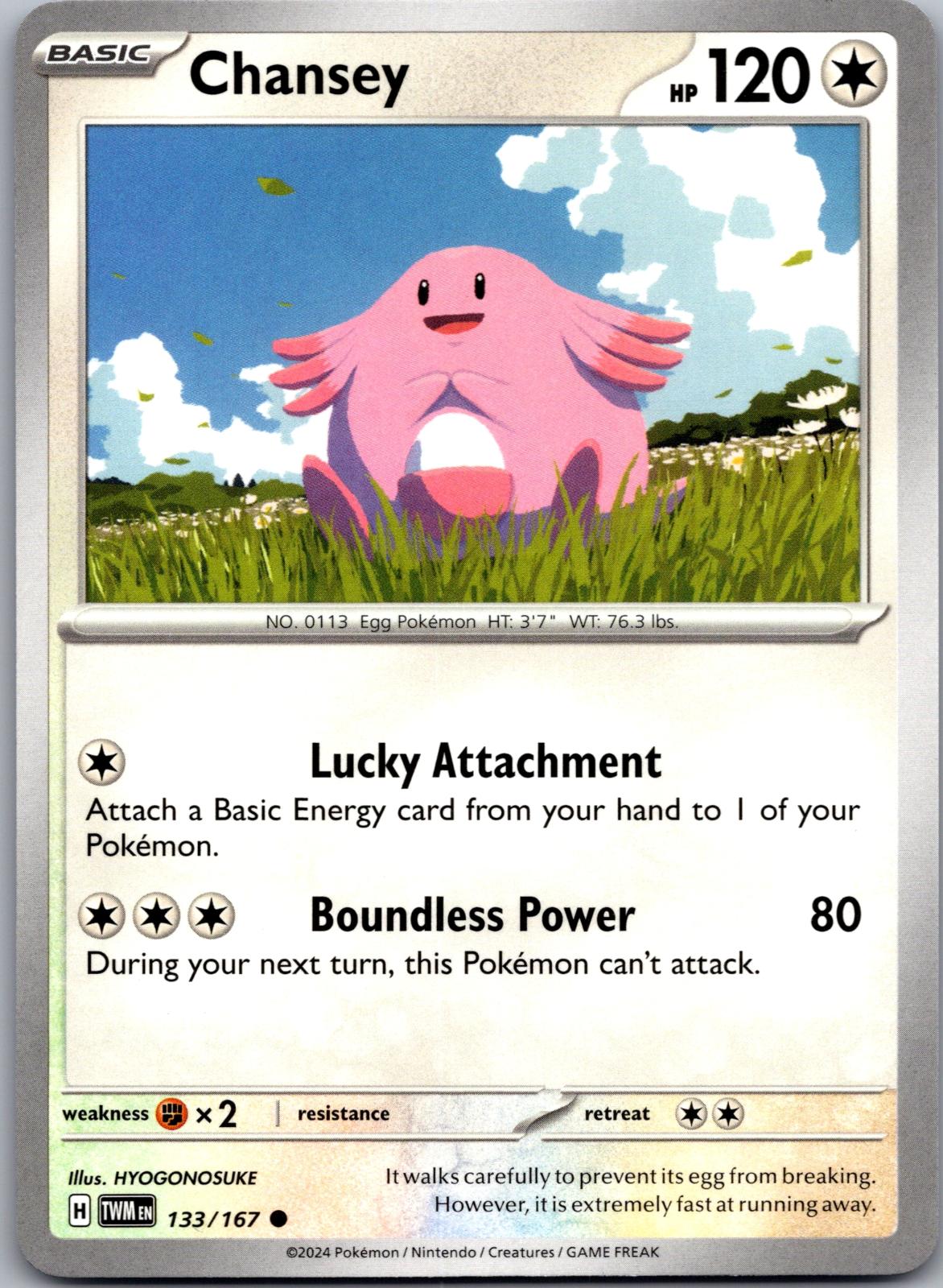 Chansey - 133/167 - - TWILIGHT MASQUERADE - Pokemon - Common | AA87-10