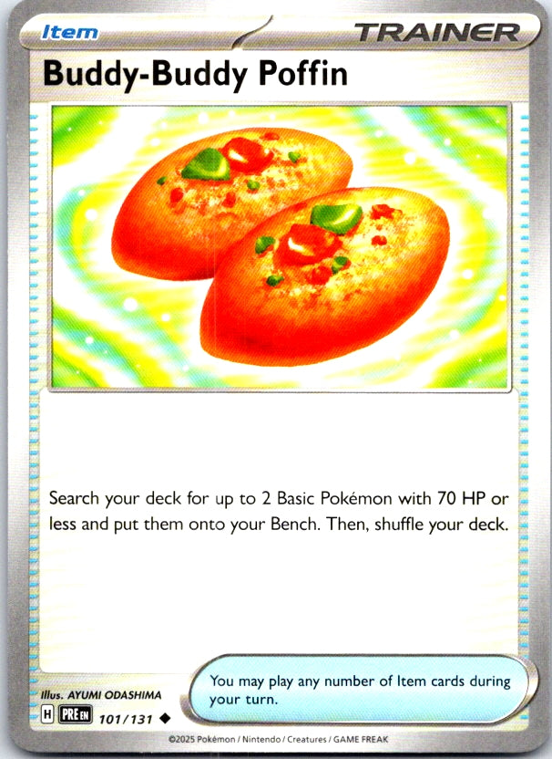 Buddy-Buddy Poffin - 101/131 - - PRISMATIC EVOLUTIONS - Pokemon - | AC23-44