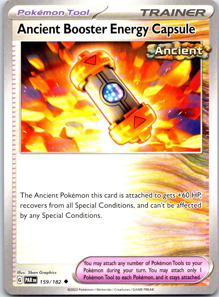 Ancient Booster Energy Capsule - 159/182 - - PARADOX RIFT - Pokemon - | AB22-38