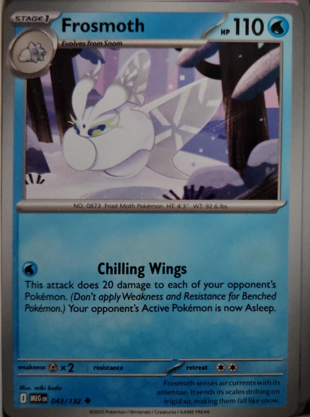 Frosmoth - 043/132 - - MEGA EVOLUTION - Pokemon - Uncommon | AA39-38