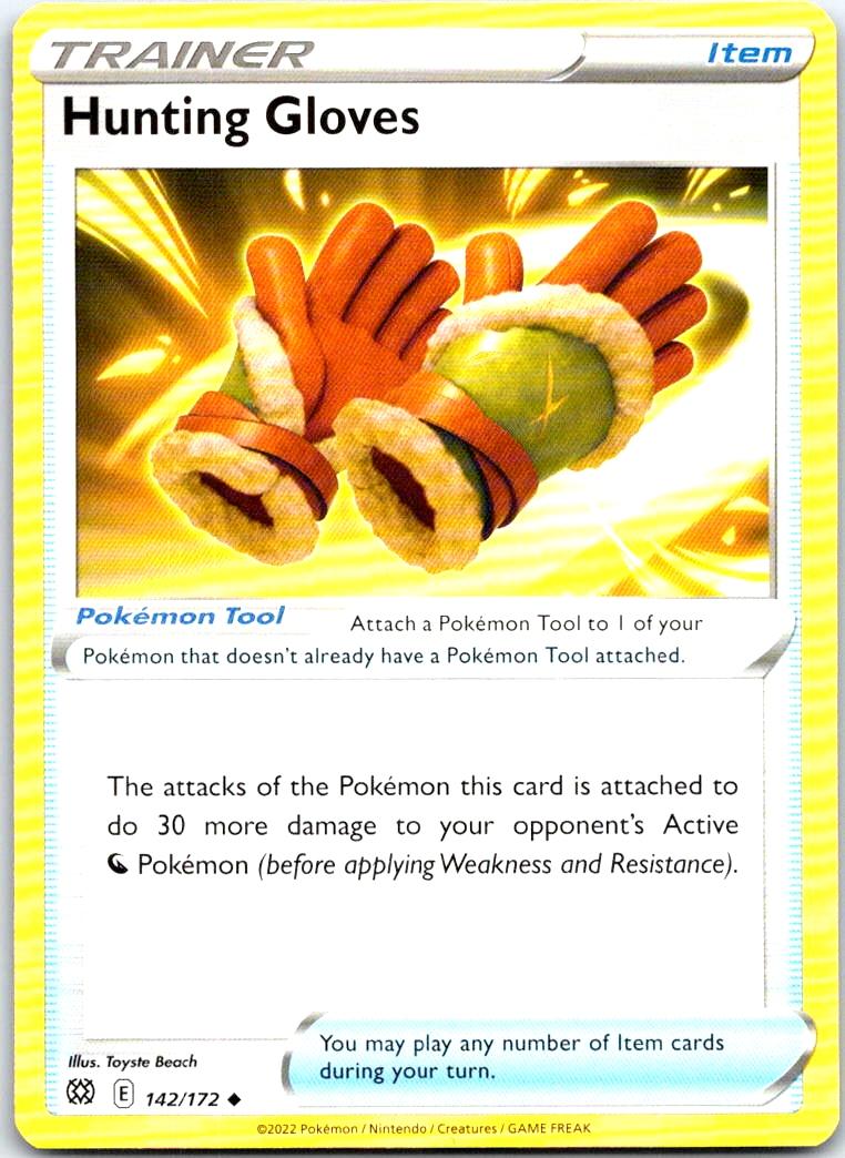Hunting Gloves - 142/172 - - BRILLIANT STARS - Pokemon - Uncommon | AB15-32