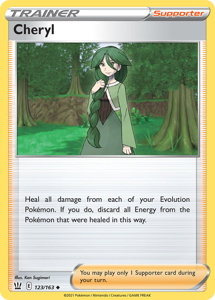 Cheryl - 123/163 - - BATTLE STYLES - Pokemon - Uncommon | AA118-11