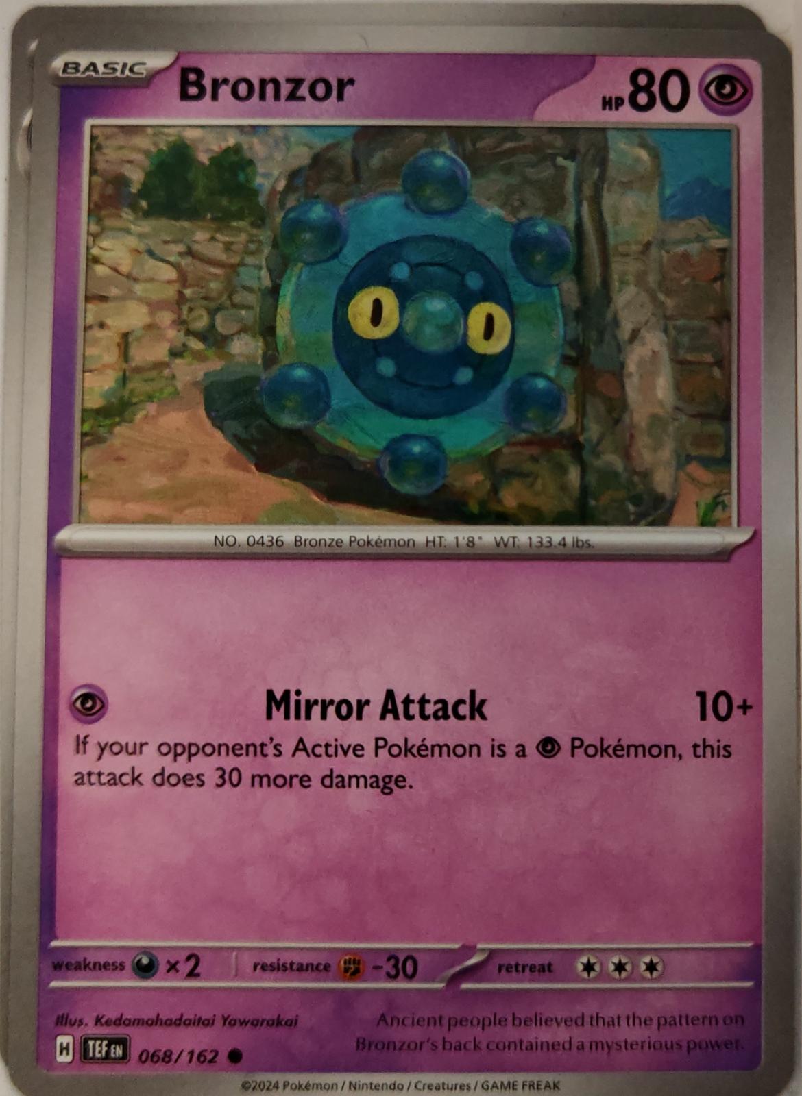Bronzor - 068/162 - - TEMPORAL FORCES - Pokemon - Common | AA23-1