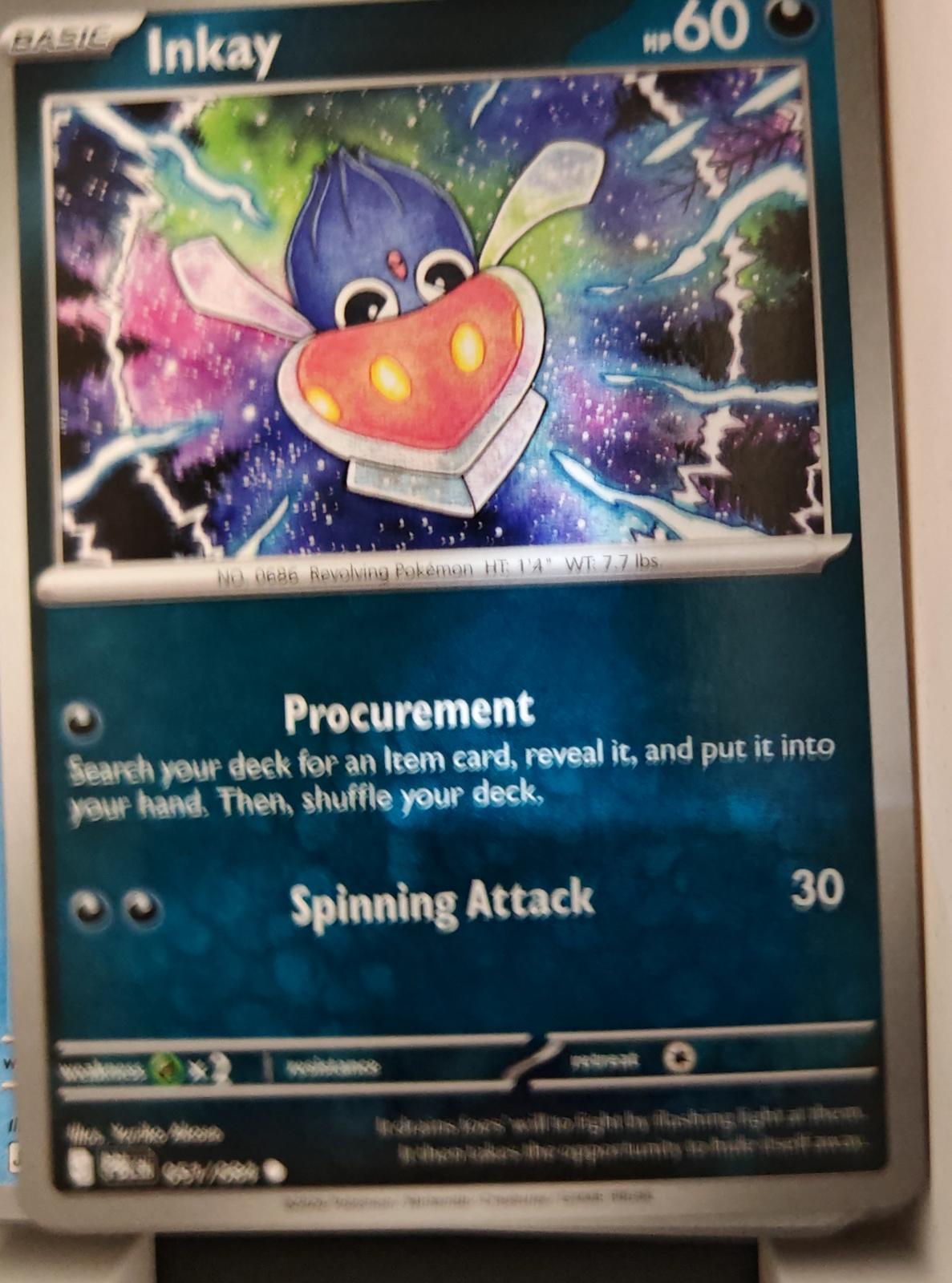 Inkay - 051/084 - - PITCH BLACK - Pokemon - Common | AA18-41