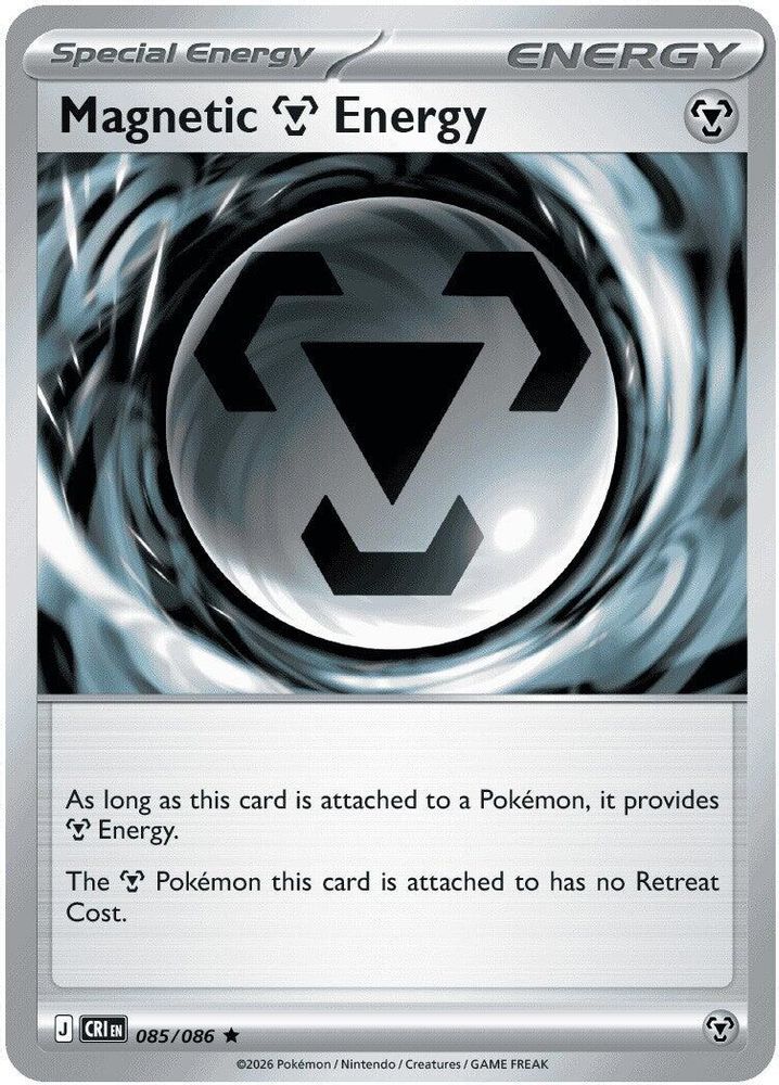 Magnetic M Energy - 085/086 - Holo - CHAOS RISING - Pokemon - Rare | AA25-33