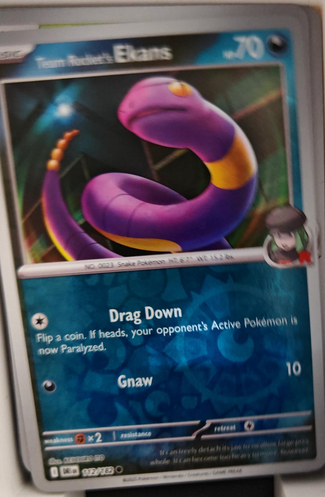 Team Rocket's Ekans - 112/182 - Reverse Holo - DESTINED RIVALS - Pokemon - | AA19-51