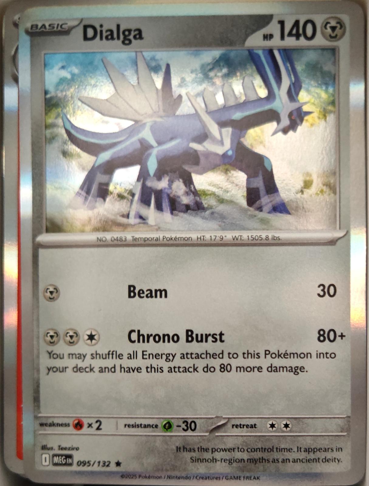 Dialga - 095/132 - Holo - MEGA EVOLUTION - Pokemon - Rare | AA13-61