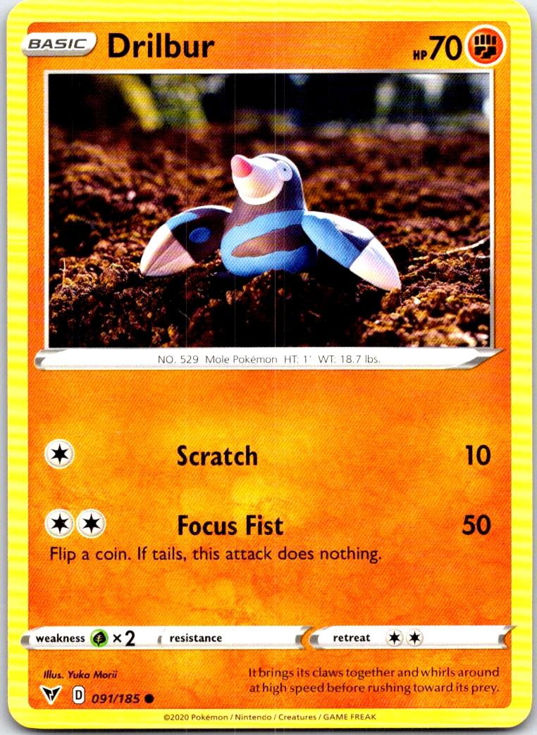 Drilbur - 091/185 - - VIVID VOLTAGE - Pokemon - Common | AB97-2