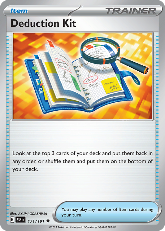 Deduction Kit - 171/191 - - SURGING SPARKS - Pokemon - Uncommon | AA41-56