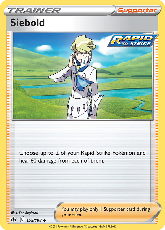 Siebold - 153/198 - - CHILLING REIGN - Pokemon - Uncommon | AA60-6