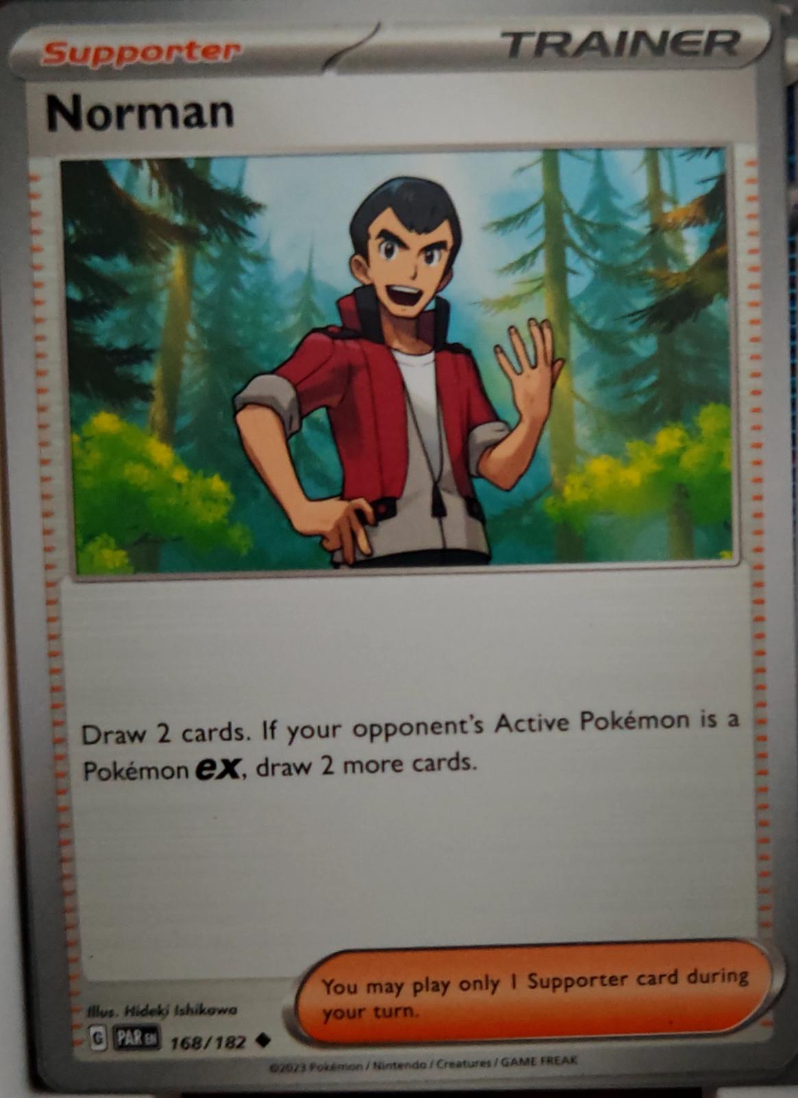 Norman - 168/182 - - PARADOX RIFT - Pokemon - Uncommon | AA41-82