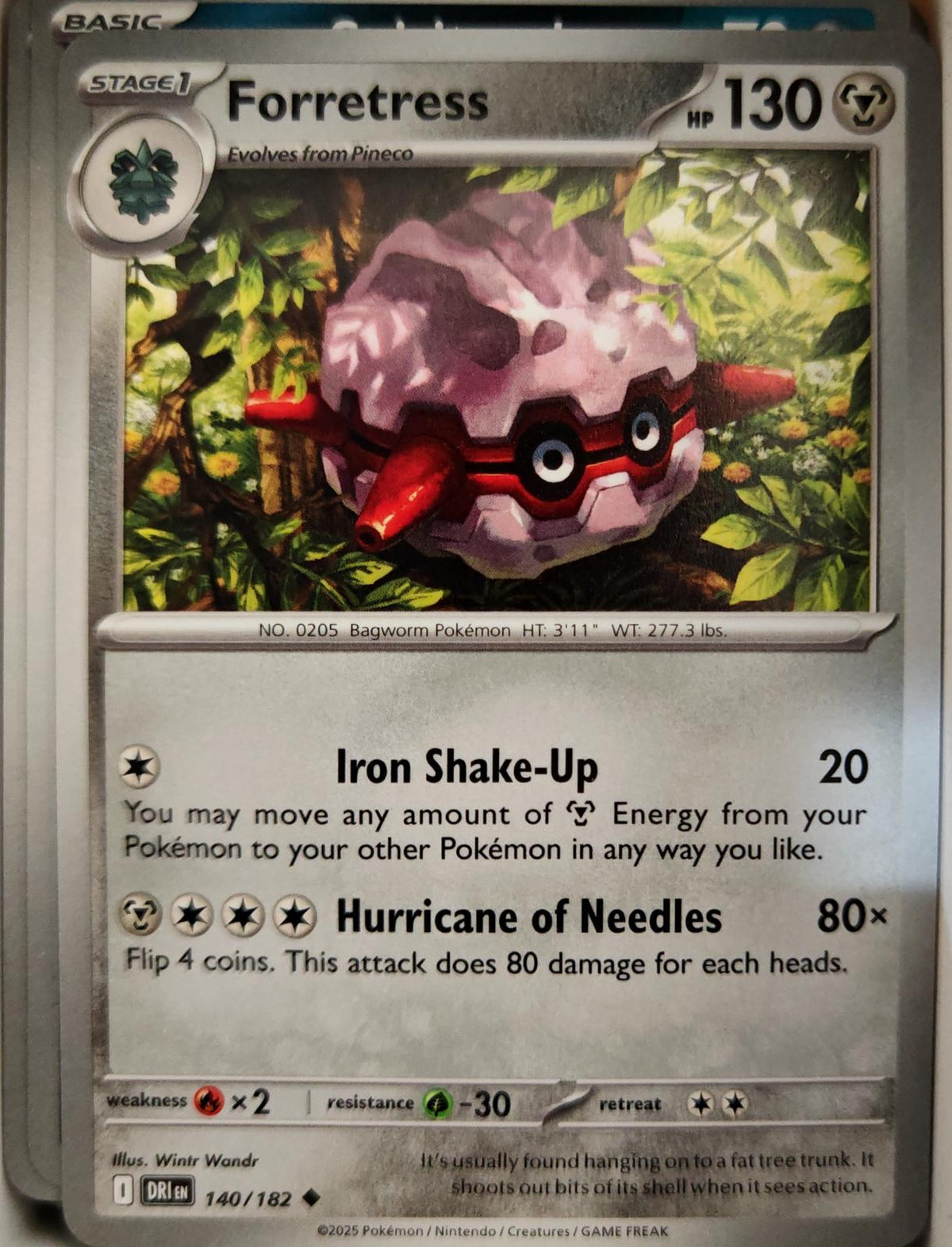 Forretress - 140/182 - - DESTINED RIVALS - Pokemon - Uncommon | AA09-76