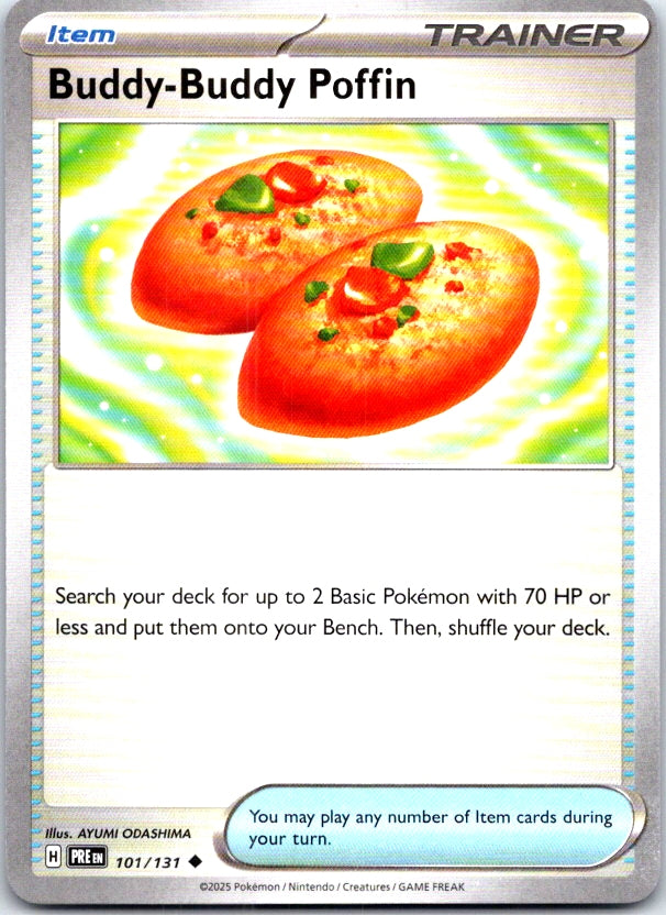 Buddy-Buddy Poffin - 101/131 - - PRISMATIC EVOLUTIONS - Pokemon - | AC24-42