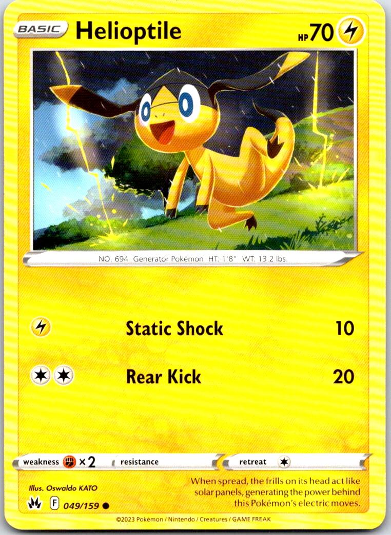 Helioptile - 049/159 - - CROWN ZENITH - Pokemon - Common | AA100-41