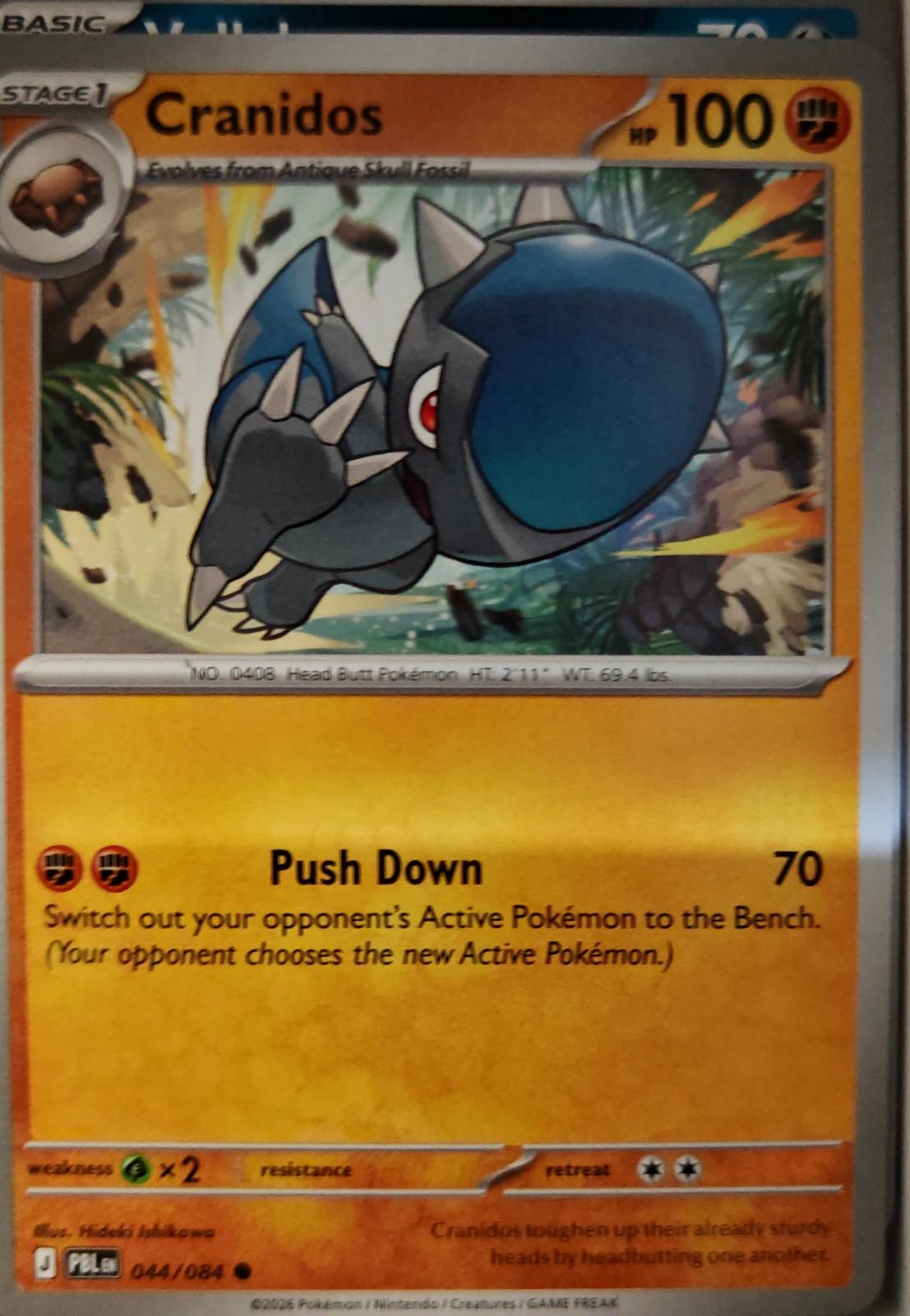 Cranidos - 044/084 - - PITCH BLACK - Pokemon - Common | AA17-44