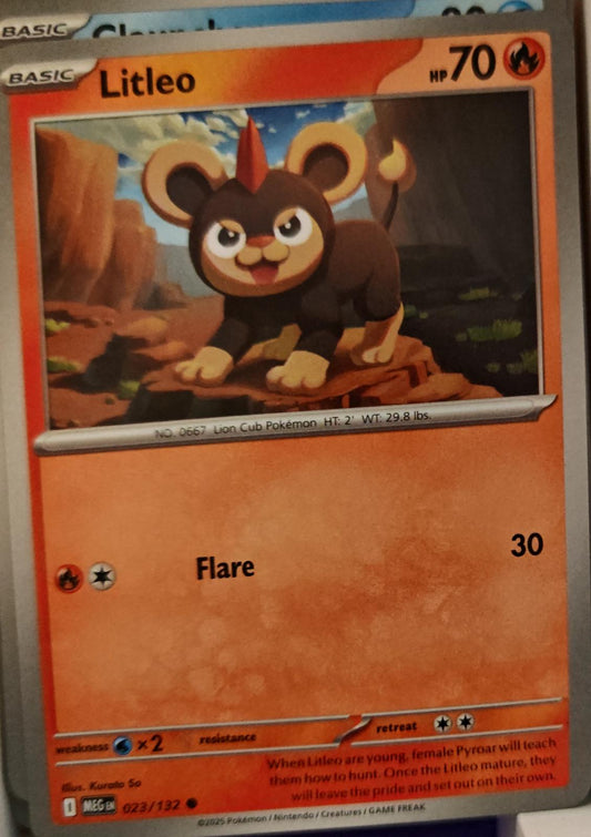 Litleo - 023/132 - - MEGA EVOLUTION - Pokemon - Common | AA01-71