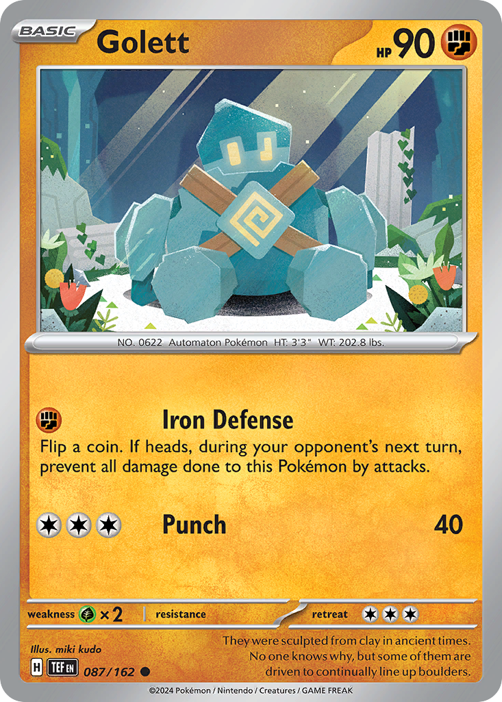 Golett - 087/162 - - TEMPORAL FORCES - Pokemon - Common | AA22-86