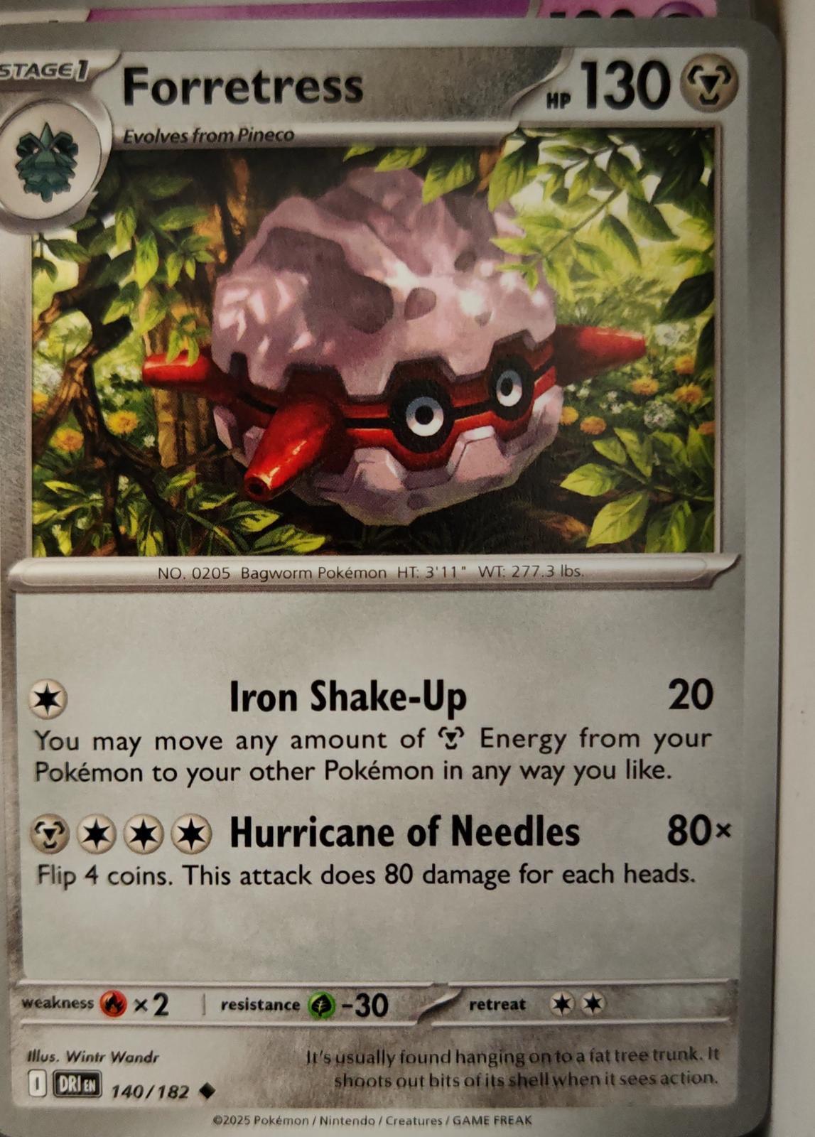 Forretress - 140/182 - - DESTINED RIVALS - Pokemon - Uncommon | AA12-55