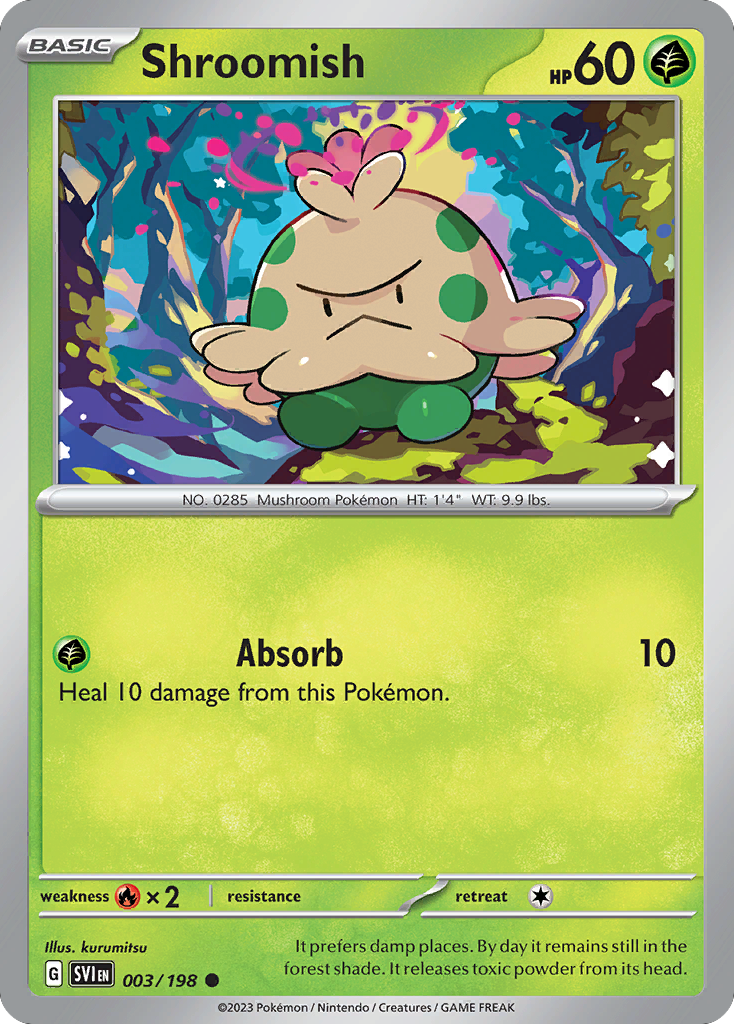 Shroomish - 003/198 - - SCARLET & VIOLET - Pokemon - Common | AA48-114