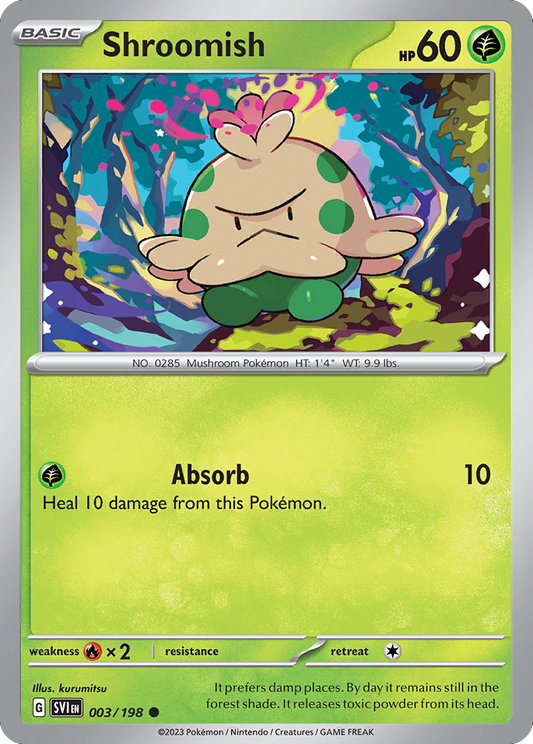 Shroomish - 003/198 - - SCARLET & VIOLET - Pokemon - Common | AA48-114