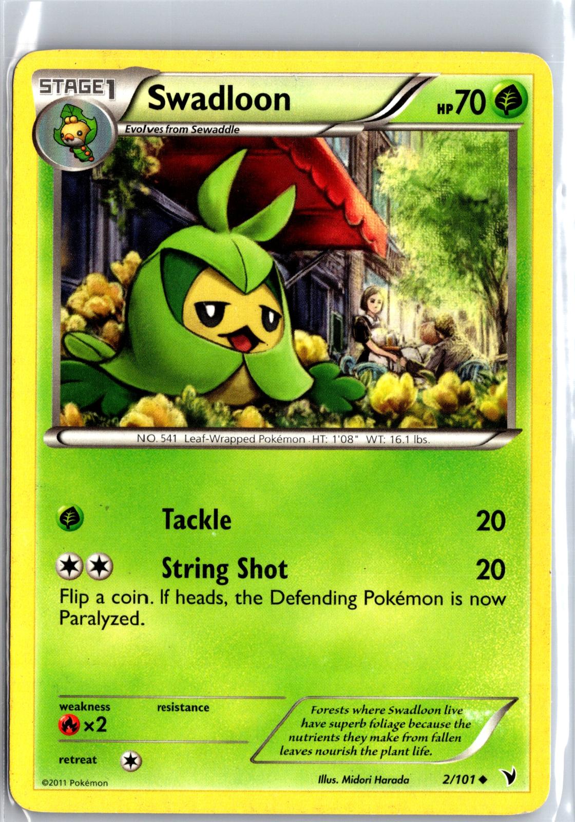 Swadloon - 2/101 - - NOBLE VICTORIES - Pokemon - Uncommon | AA129-68