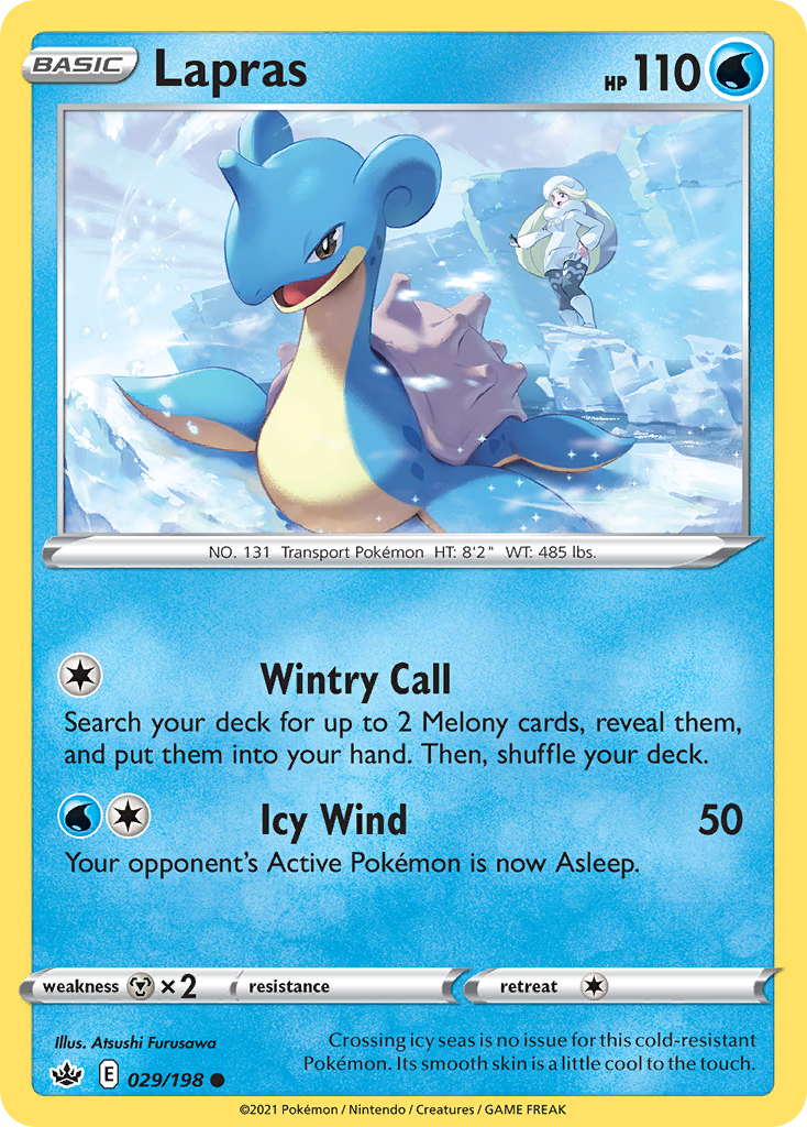 Lapras - 029/198 - - CHILLING REIGN - Pokemon - Common | AA57-13