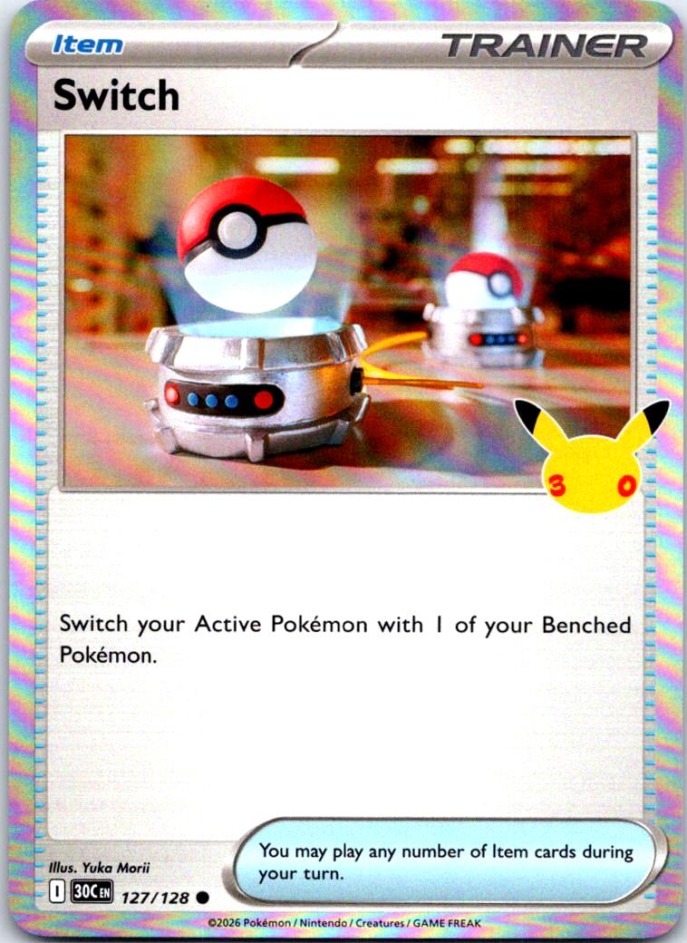 Switch - 127/128 - Holo - ME: 30TH CELEBRATION - Pokemon - Common | AB31-23