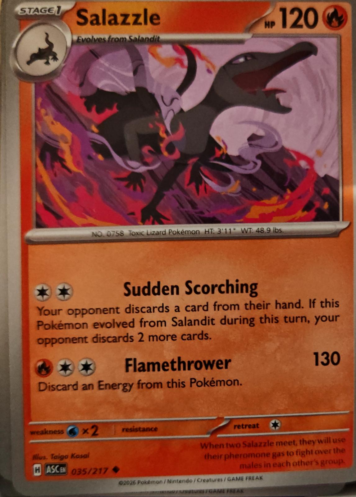 Salazzle - 24/142 - - STELLAR CROWN - Pokemon - Uncommon | AA01-73