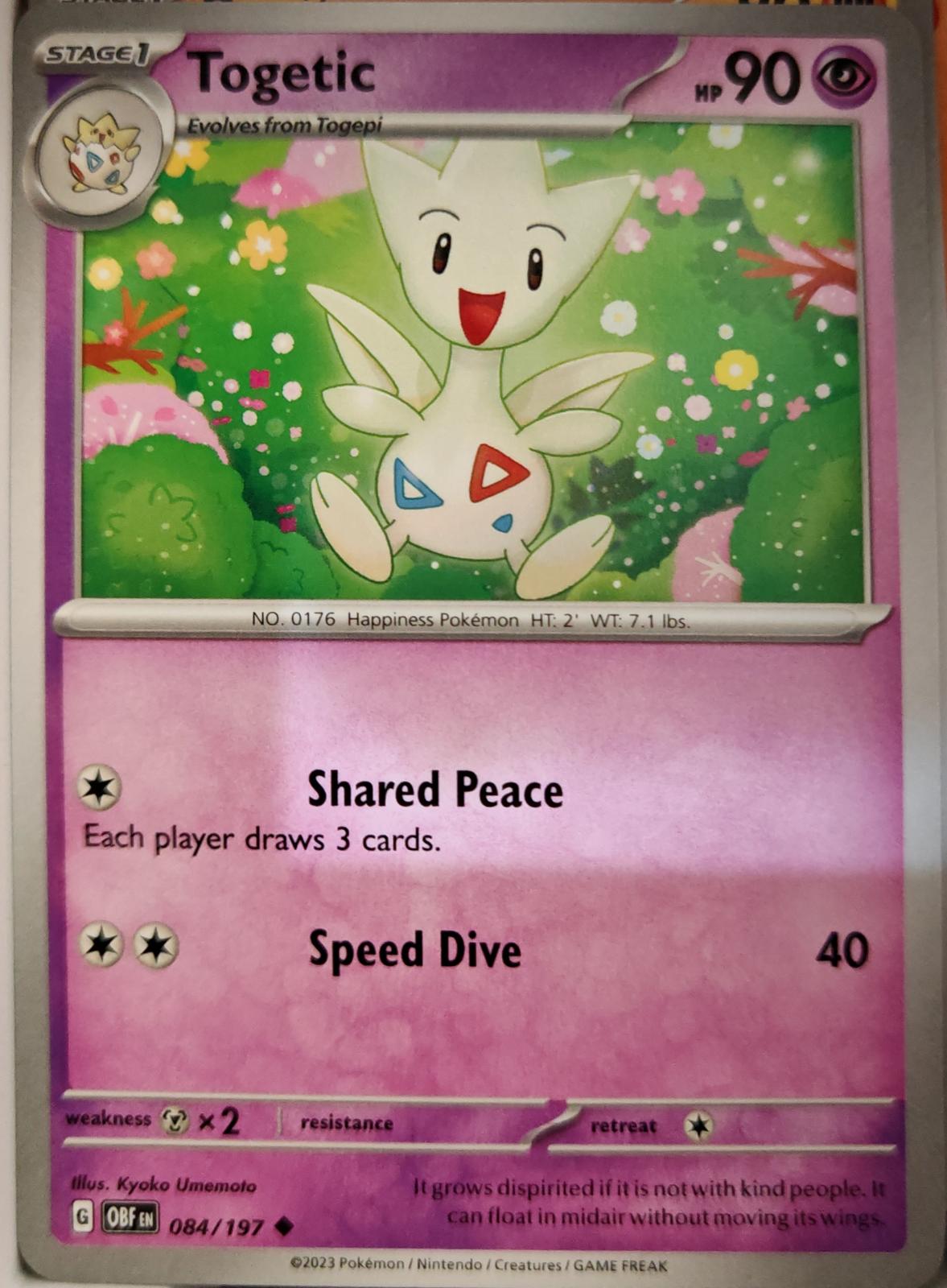 Togetic - 084/197 - - OBSIDIAN FLAMES - Pokemon - Uncommon | AA05-65