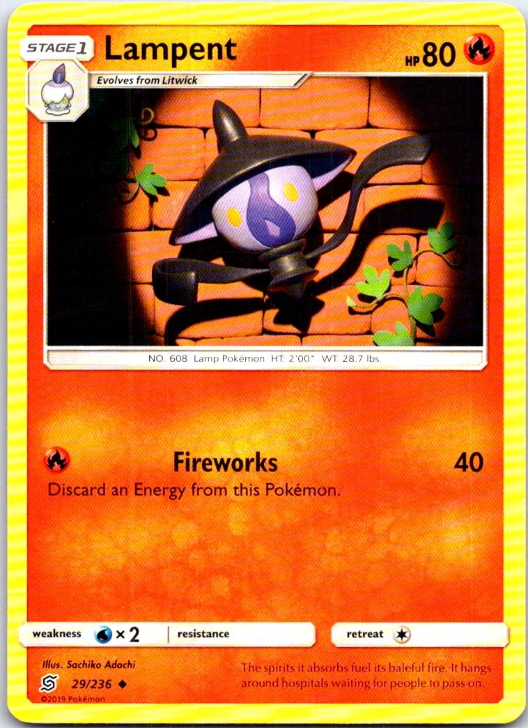 Lampent - 29/236 - - UNIFIED MINDS - Pokemon - Uncommon | AB62-3