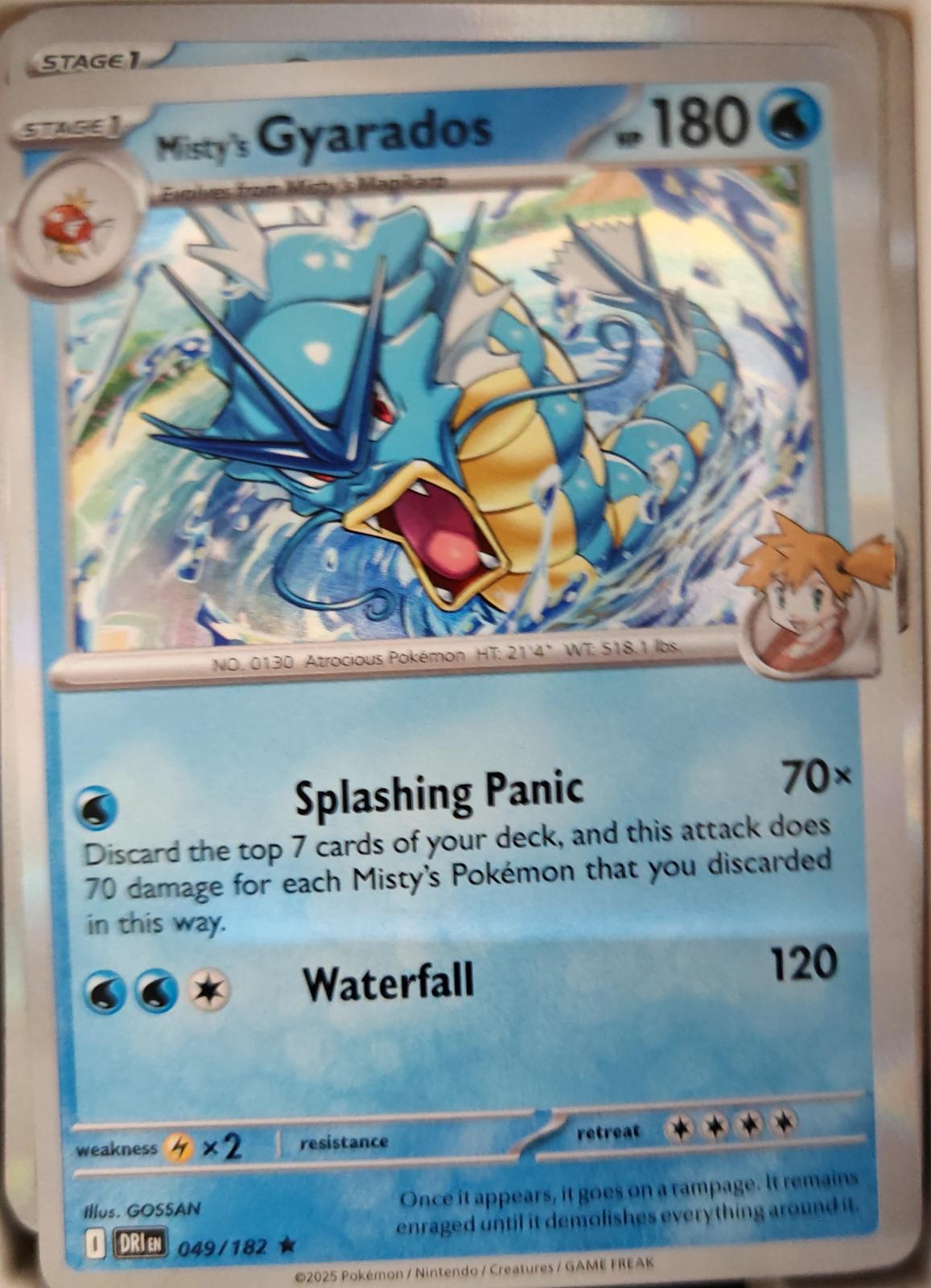 Misty's Gyarados - 049/182 - Holo - DESTINED RIVALS - Pokemon - Rare | AA20-66