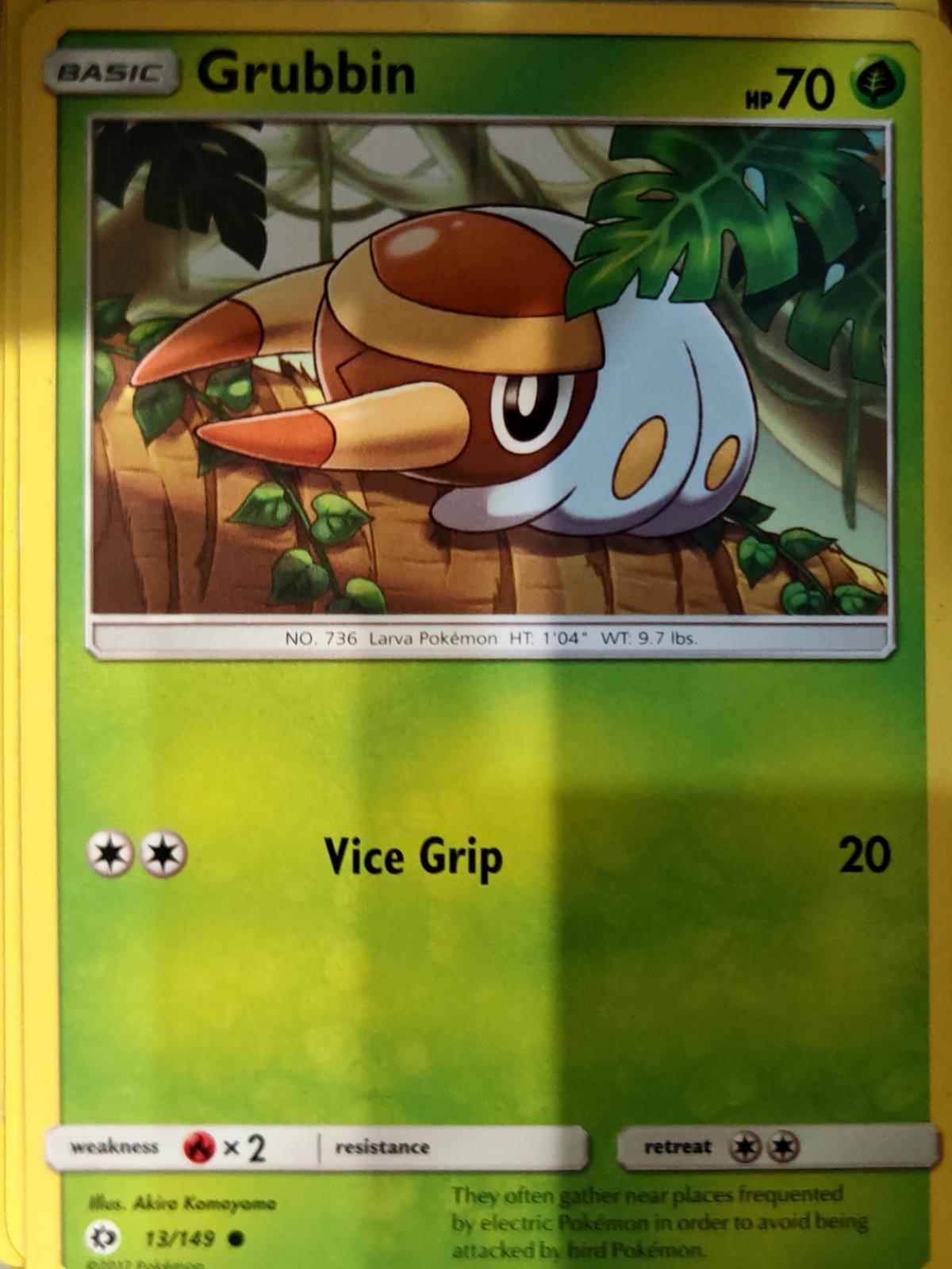 Grubbin - 13/149 - - SM BASE SET - Pokemon - Common | AA67-15