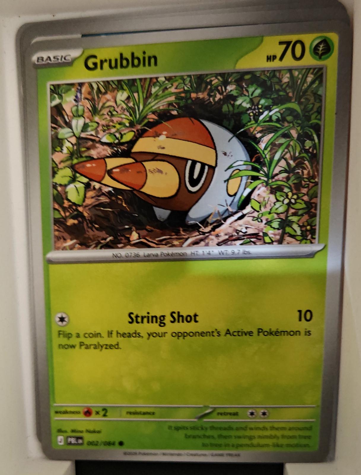 Grubbin - 002/084 - - PITCH BLACK - Pokemon - Common | AA18-5