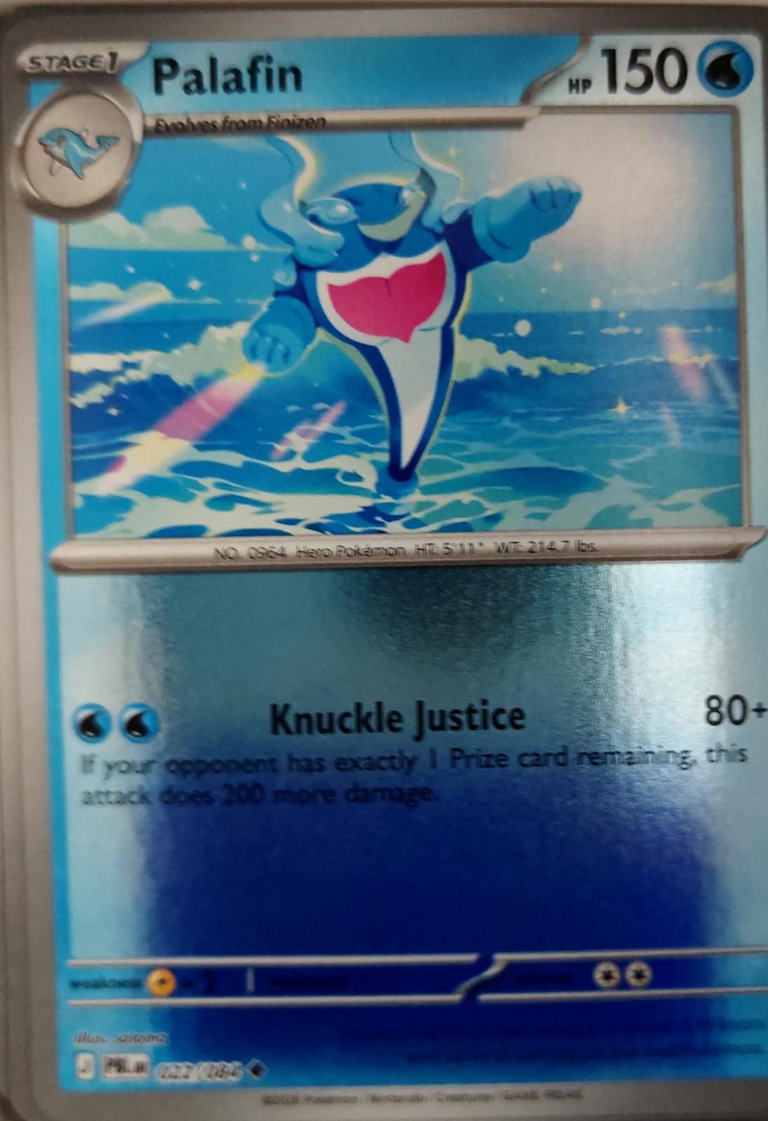 Palafin - 022/084 - Reverse Holo - PITCH BLACK - Pokemon - Uncommon | AA26-53