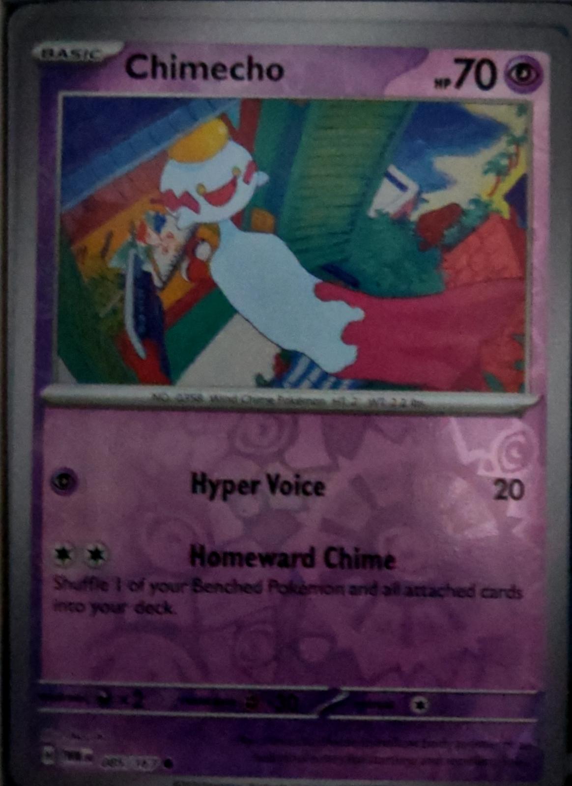 Chimecho - 085/167 - Reverse Holo - TWILIGHT MASQUERADE - Pokemon - | AA49-48
