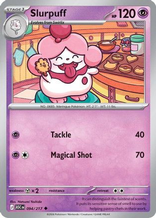 Slurpuff - 094/217 - - ASCENDED HEROES - Pokemon - Uncommon | AA12-72