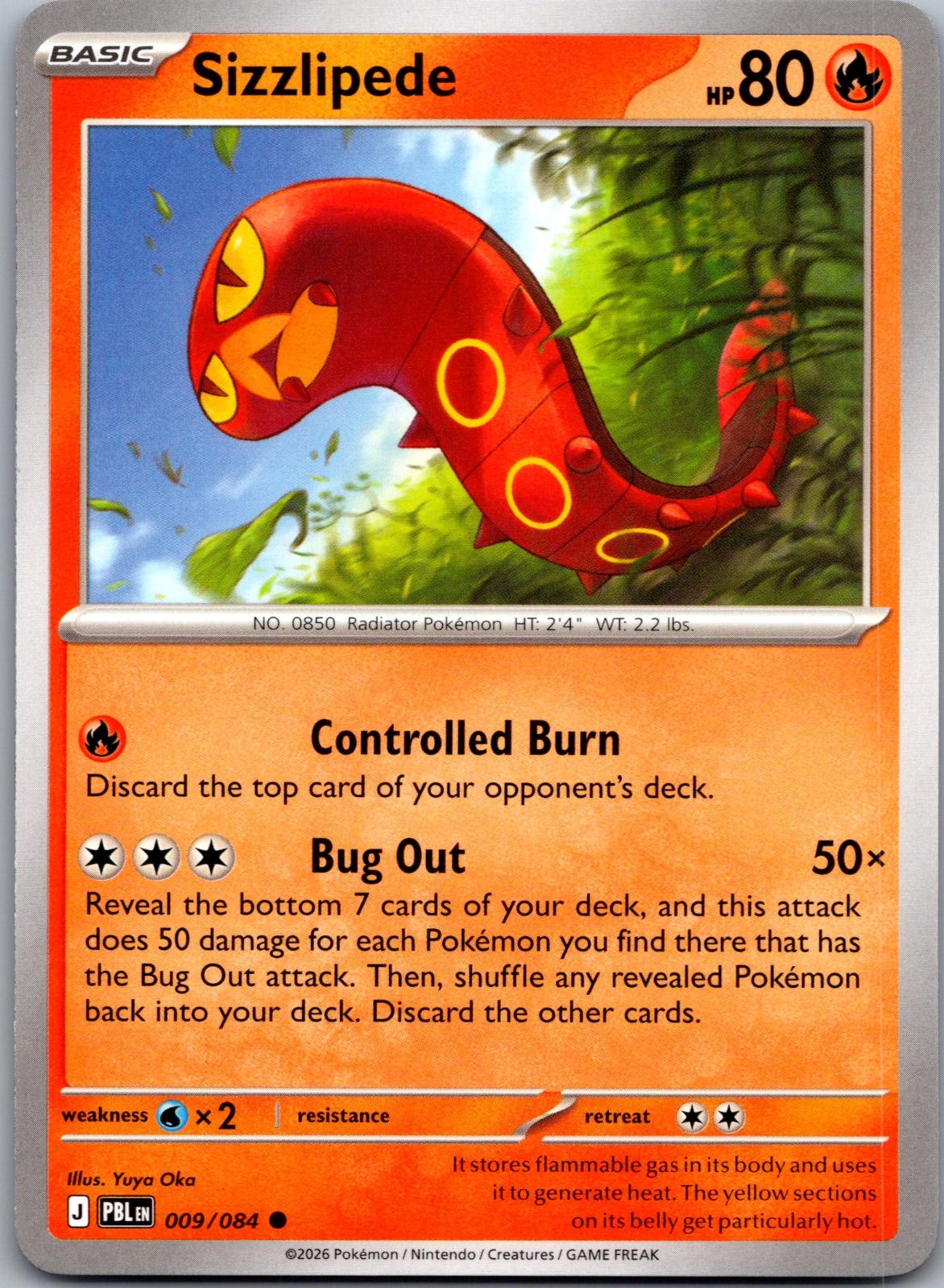Sizzlipede - 009/084 - - PITCH BLACK - Pokemon - Common | AA78-33