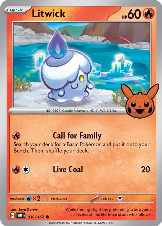 Litwick - 036/167 - - TRICK OR TRADE BOOSTER 2024 - Pokemon - Common | AA48-80