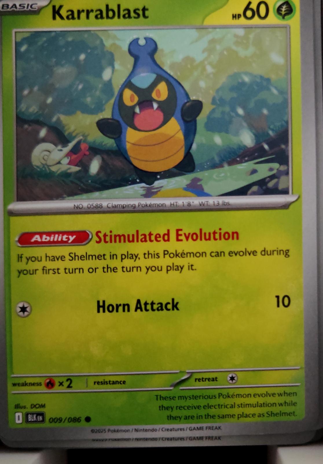 Karrablast - 009/086 - - BLACK BOLT - Pokemon - Common | AA47-80