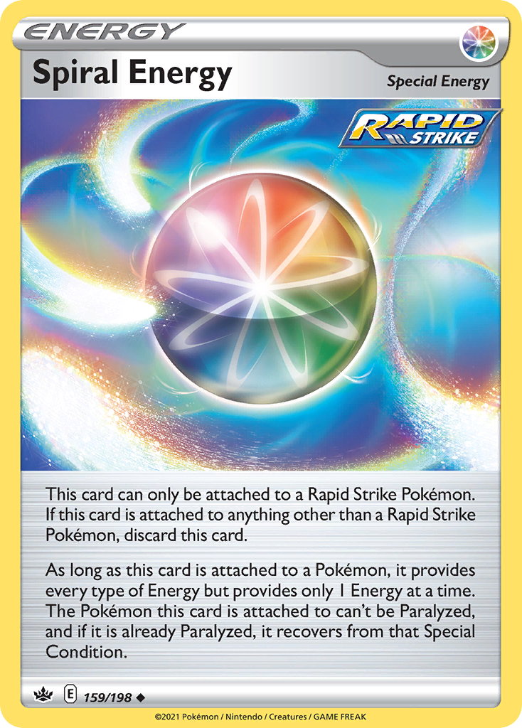 Spiral Energy - 159/198 - Reverse Holo - CHILLING REIGN - Pokemon - | AA59-3