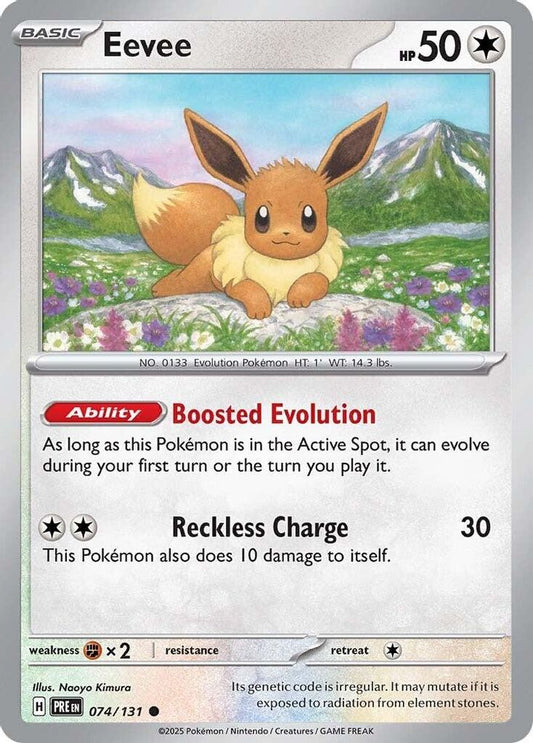 Eevee - 074/131 - - PRISMATIC EVOLUTIONS - Pokemon - Common | AA27-66