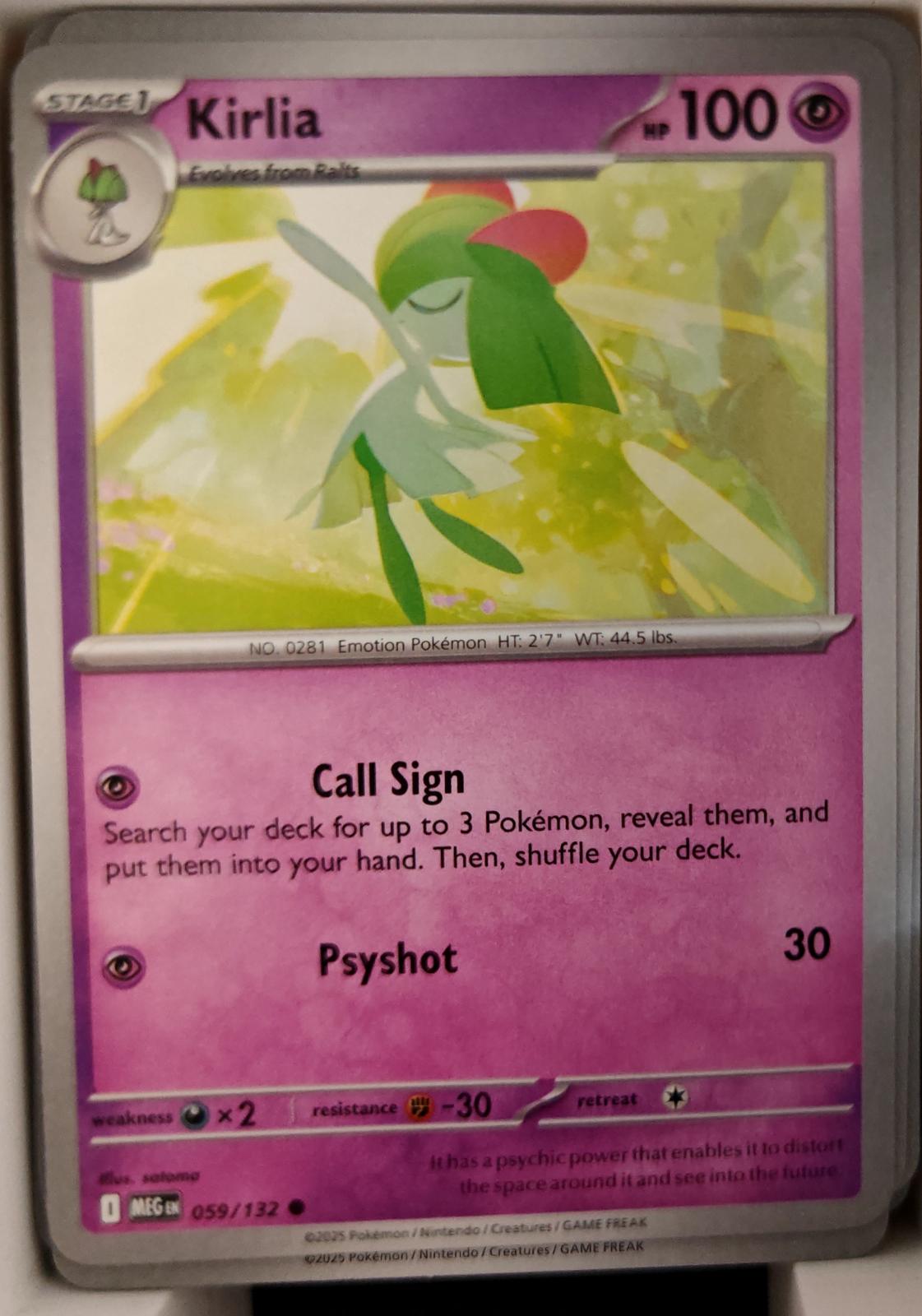 Kirlia - 059/132 - - MEGA EVOLUTION - Pokemon - Common | AA23-72