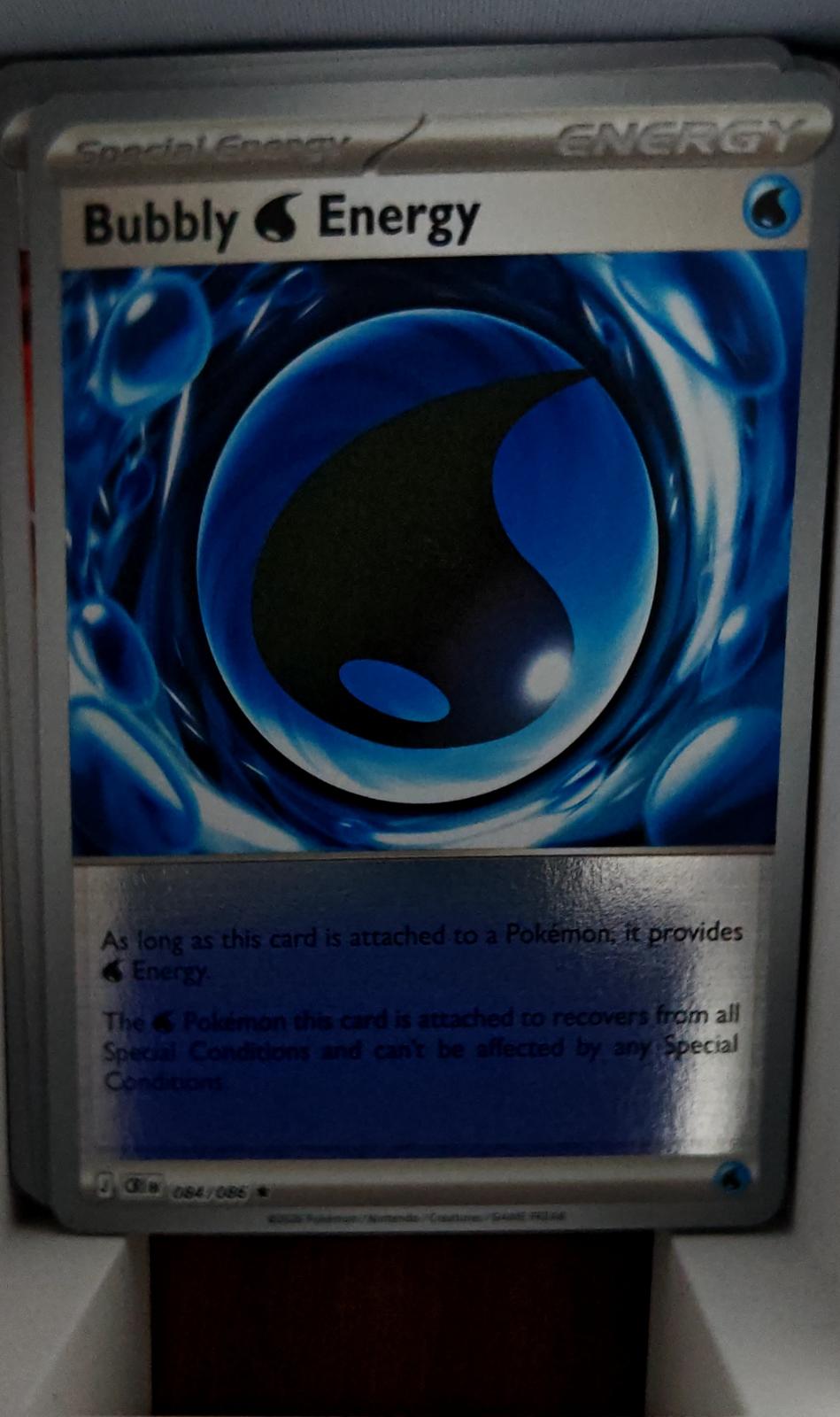 Bubbly W Energy - 084/086 - Reverse Holo - CHAOS RISING - Pokemon - | AA44-25
