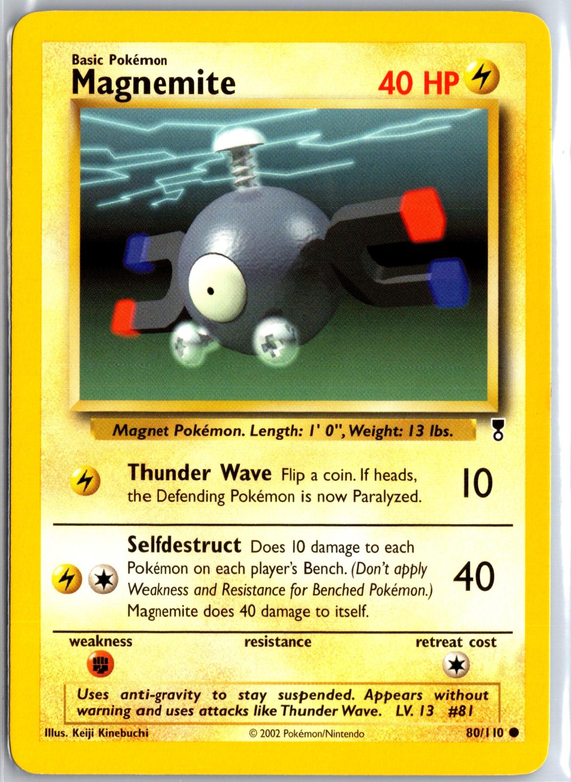 Magnemite - 80/110 - - LEGENDARY COLLECTION - Pokemon - Common | AA113-12