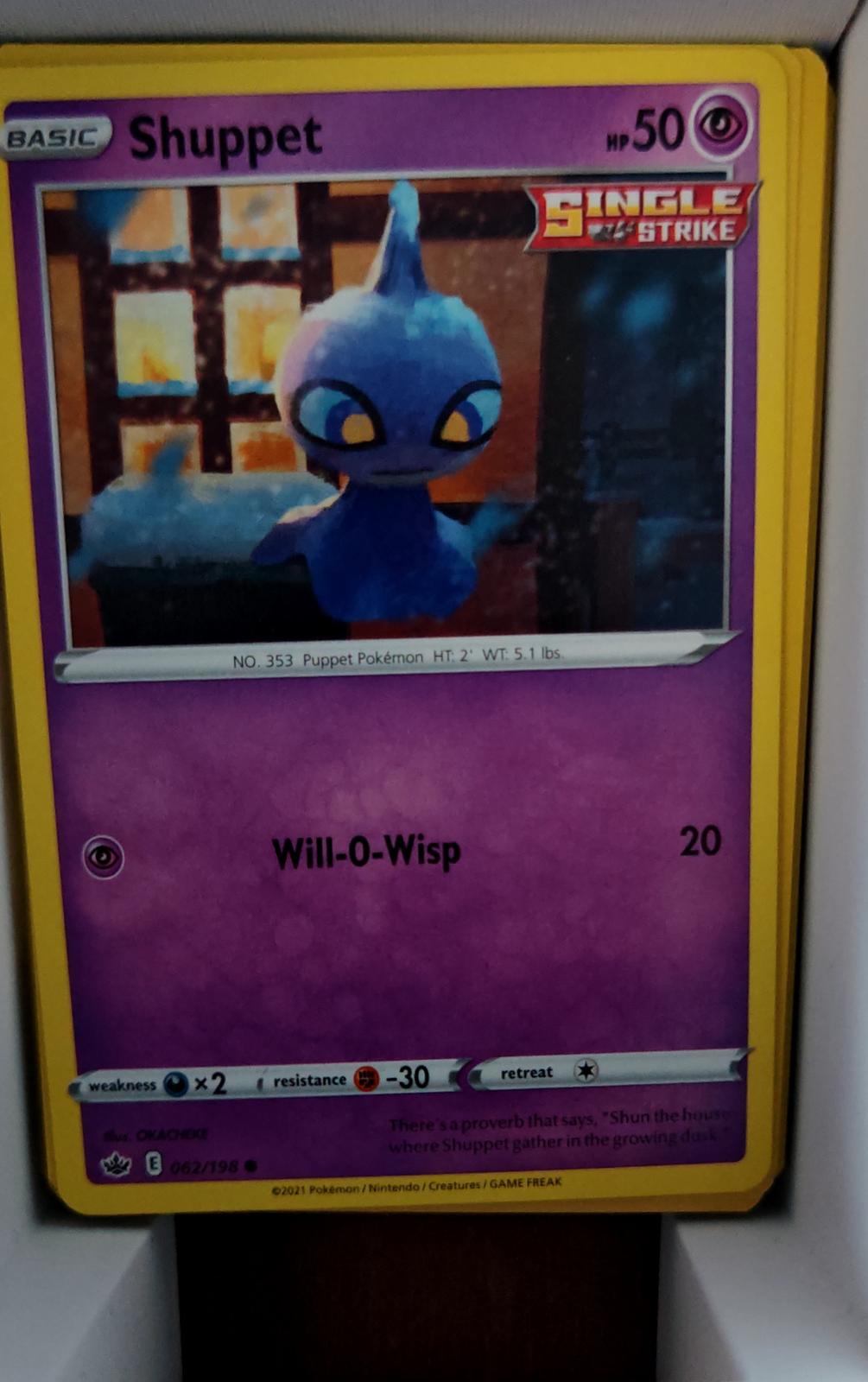 Shuppet - 062/198 - - CHILLING REIGN - Pokemon - Common | AA58-34
