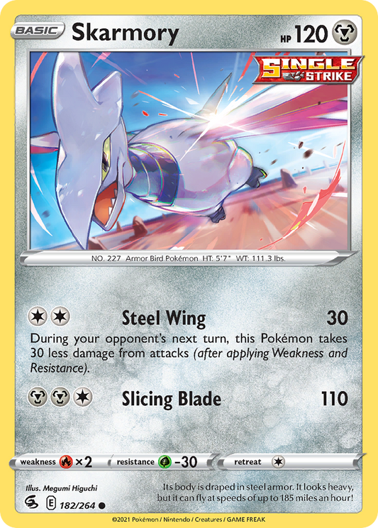 Skarmory - 182/264 - - FUSION STRIKE - Pokemon - Common | AA67-7