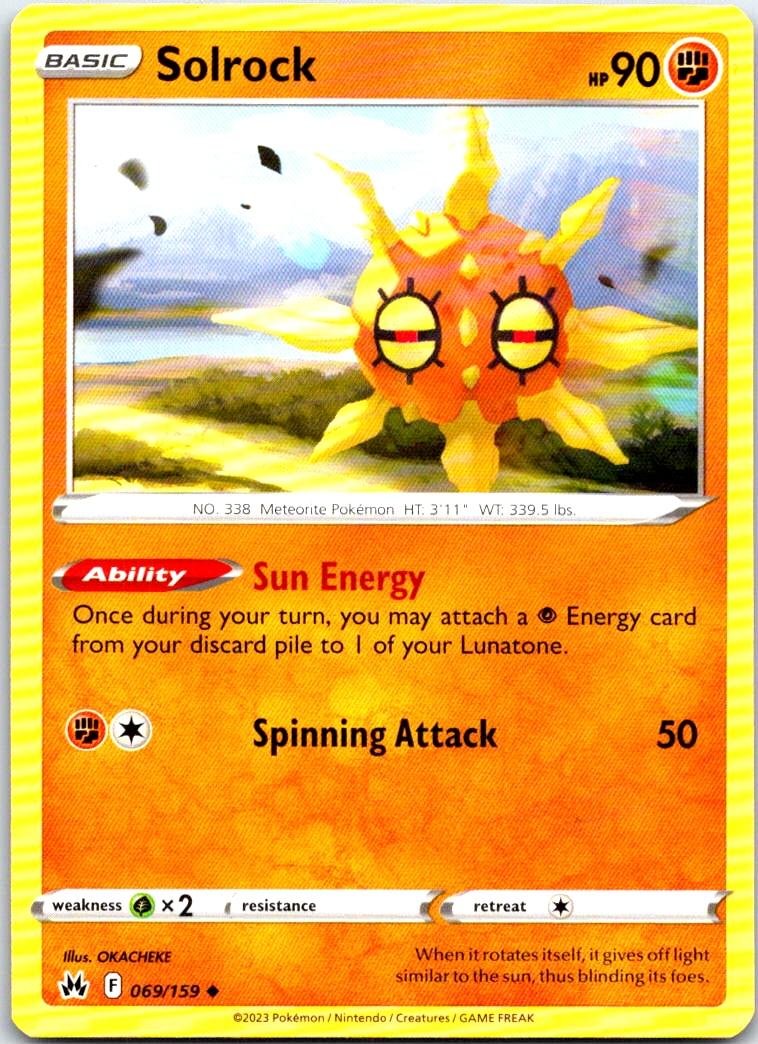 Solrock - 069/159 - - CROWN ZENITH - Pokemon - Uncommon | AB47-13