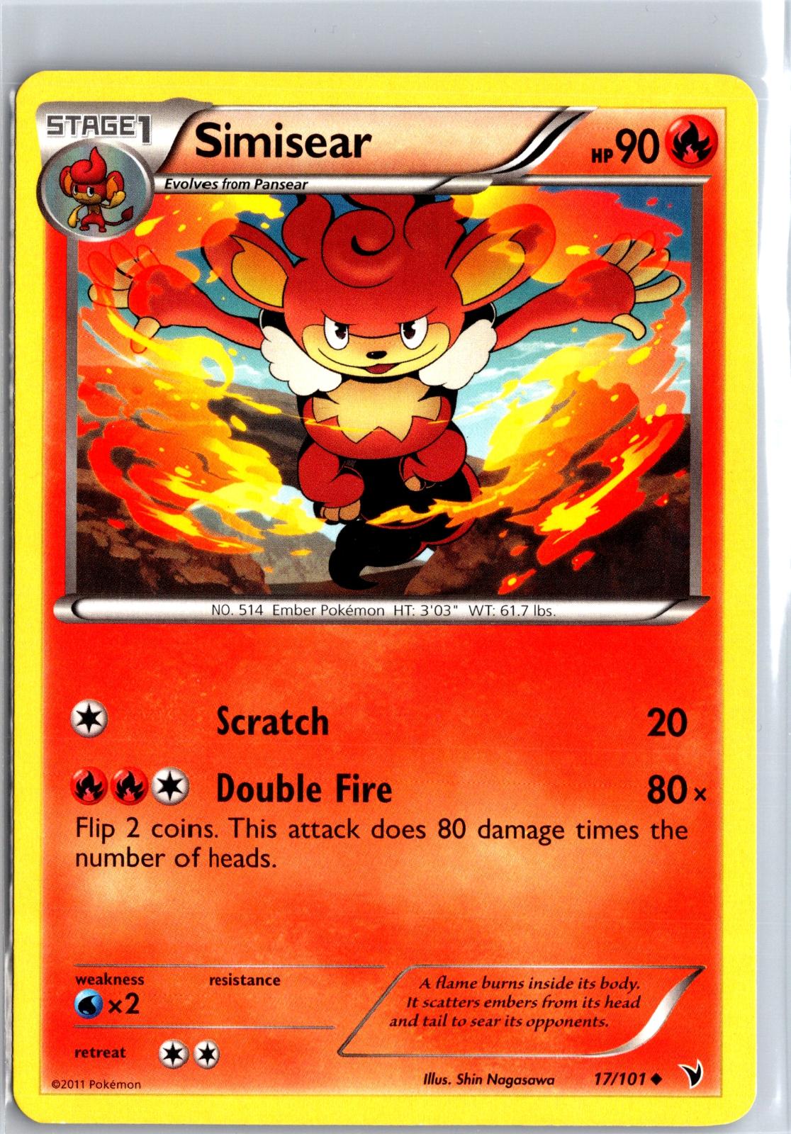 Simisear - 17/101 - - NOBLE VICTORIES - Pokemon - Uncommon | AA129-70