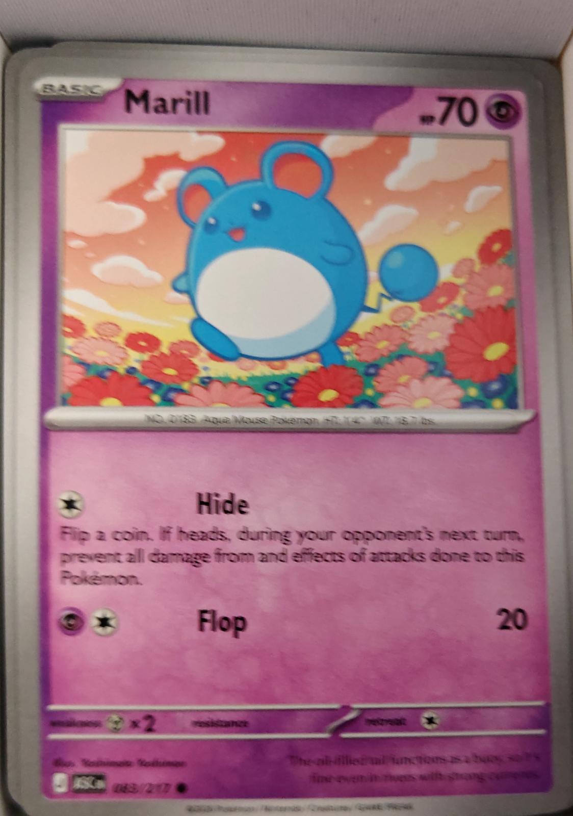 Marill - 083/217 - - ASCENDED HEROES - Pokemon - Common | AA36-32